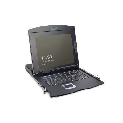 21. Digitus Modular Console with 17” (43.2 cm) TFT Monitor, 8-Port KVM Switch & Touchpad, US Keyboard