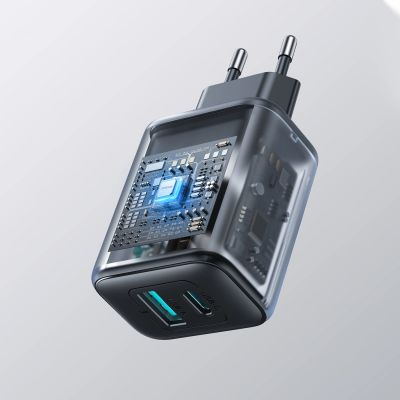 13. Joyroom JR-TCF13 network charger USB-C / USB-A 25W SFC / PPS / PD - black