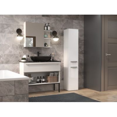 6. NEL II bathroom cabinet 31x30xH174 glossy white