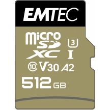 Emtec ECMSDM512GXC10SP 512GB MicroSDXC UHS-I Class 10 Flash Memory