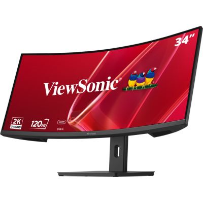 4. Viewsonic VA VA3420C-2 Computer Monitor 86.4 cm (34") 3440 x 1440 px UltraWide Quad HD LED Black