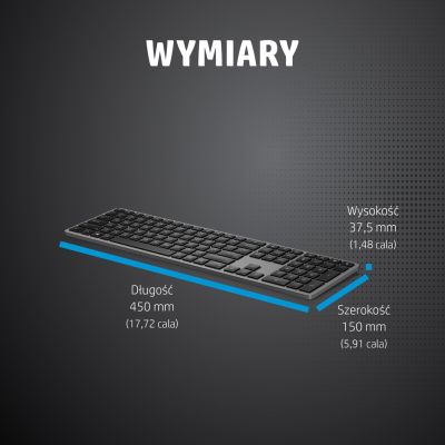 15. HP Wireless Keyboard 975 Dual-Mode