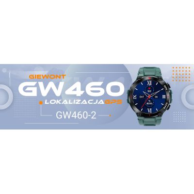 3. GIEWONT Pionier GPS GW460-2 smartwatch - Sea Green