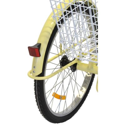 17. 24-INCH VANILLA 3-WHEEL BIKE 1-SPEED