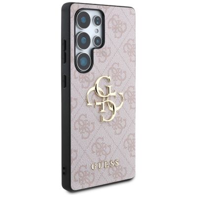 4. Guess Big 4G Logo Classic Logo Case for Samsung Galaxy S25 Ultra Pink