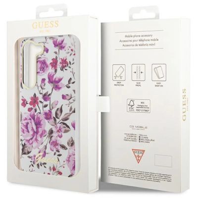 8. Guess GUHCS23SHCFWST S23 S911 white/white hardcase Flower Collection