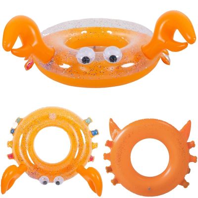 3. SWIMMING RING 93.5x76CM CRAB GLITTER 35638
