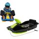 PLASTIC SLED WITH BRAKE AND STEERING WHEEL MIKOŁAJ 97x53x25CM BLACK