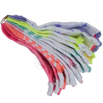 2. Skechers Girls 6pk3D Heart Low Cut S116502-MULT Multicolored 31-34