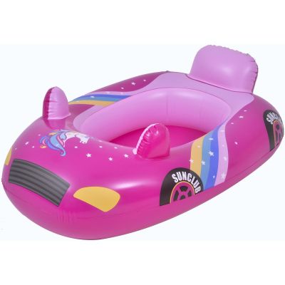 2. INFLATABLE CAR BOAT FOR SWIMMING 86X60.5CM 37621 PINK