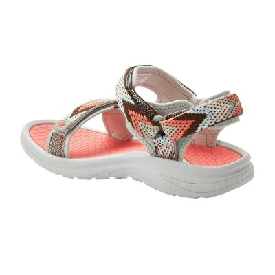 3. Lee Cooper women's shoes velcro sandals for summer beach light gray pink