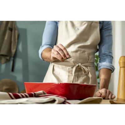 9. Staub Rectangular Ceramic Platter - 4.5 Liters, Red