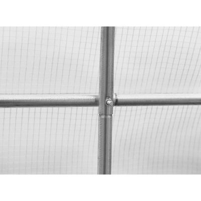 16. GREENHOUSE GARDEN TUNNEL 200X300X200CM PE STRUCTURE WHITE STEEL
