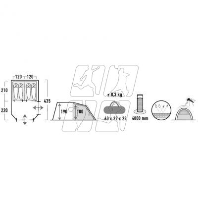 7. High Peak Ancona 4.0 tent 10244