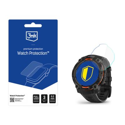 3. Smartwatch Screen Protector 3mk Watch Protection FlexibleGlass for Garmin Instinct 3 45mm (Amoled, Solar)