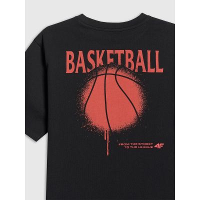 5. Boy's loose T-shirt with print 4F 4FJRSS26TTSHM3835-20S