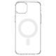 10. Clear Magnetic Case with MagSafe for iPhone 14 Plus with silver ring - transparent