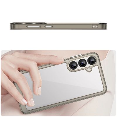 4. Outer Space Case with Gel Frame for Samsung Galaxy S25+ - Clear Black