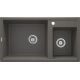 4. Deante Eridan 2-bowl sink without drainer - anthracite ZQE_T20B