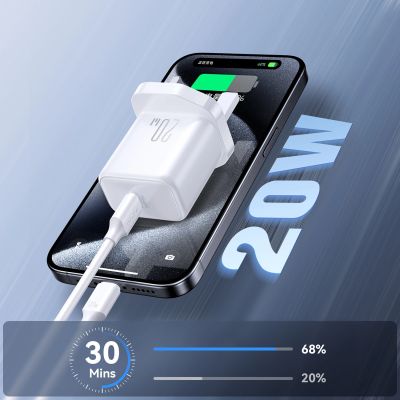 2. Joyroom JR-TCF20 PD 20W Wall Charger (UK Plug) - White