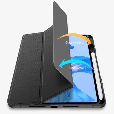 18. Dux Ducis Toby Case for Huawei MatePad Pro 11'' (2022) Cover with S Pen Pen Smart Cover Stand Black