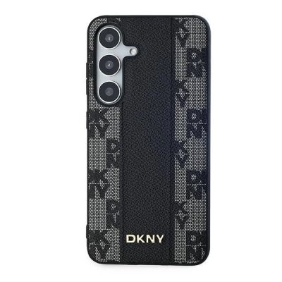 3. DKNY Leather Checkered Mono Pattern MagSafe case for Samsung Galaxy S24+ - black