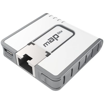 7. Mikrotik mAP lite router in white with PoE support