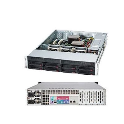 9. SUPERMICRO CSE-825TQC-R802LPB SERVER CHASSIS (Black 2U SC825TQC SAS3 LP Chassis w/ Red. 800W PWS)