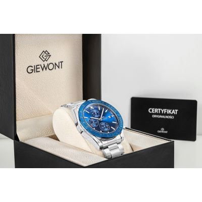 7. Men's Watch Giewont Chronograph Sapphire Silver Blue GW8720-B3
