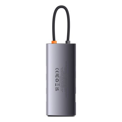 11. Baseus Metal Gleam Series HUB 7-in-1 USB Type C docking station - 1 x HDMI / 1 x VGA / 3 x USB 3.2 Gen. 1 / 1 x Power Delivery / 1 x RJ-45 Ethernet gray (WKWG040013)