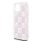 6. DKNY Liquid Glitter Multilogo case for iPhone 15 / 14 / 13 - pink
