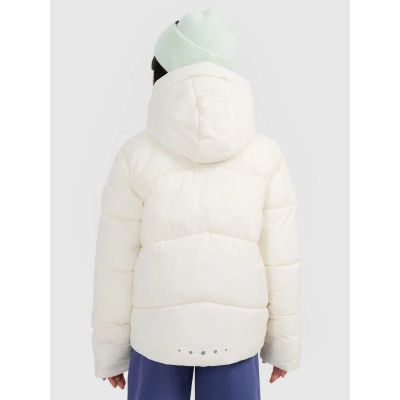 2. Girls' down jacket with synthetic filling 4F 4FJRAW25TDJAF0825-10S
