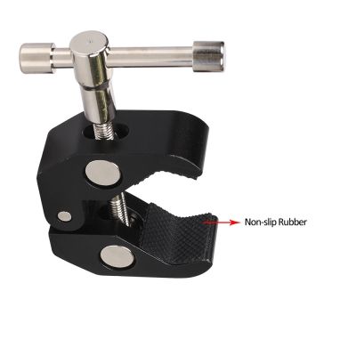 9. Clamp holder for camera, camera, microphone