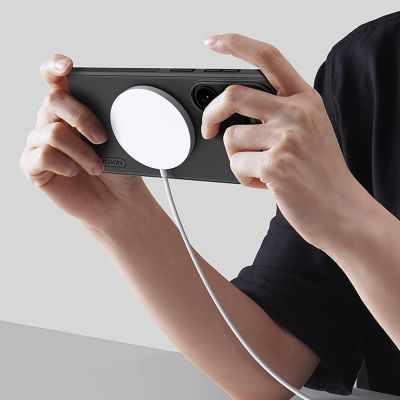 15. Nillkin Super Frosted Shield Pro Magnetic Case Compatible with MagSafe for Samsung Galaxy S26 - Black