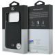 8. Mercedes Leather Mesh with Bow Line MagSafe Case for iPhone 18 Pro / 17 Pro - Black