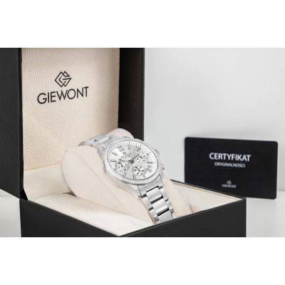 9. Giewont Sapphire Silver Women's Watch GW3670-B1
