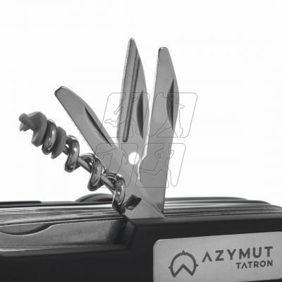 4. AZYMUT Tatron pocket knife - 25 tools + holster, 90mm black ( HK20017BL )