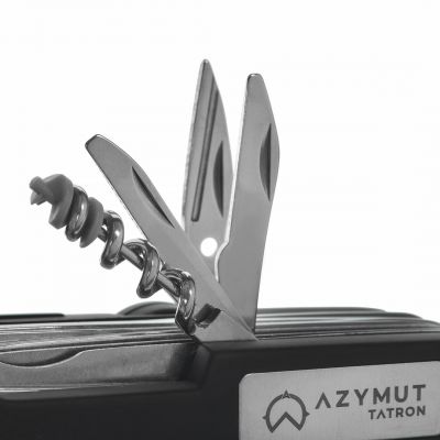 4. Tatron AZYMUT pocket knife - 25 tools + holster, 90mm black ( HK20017BL )