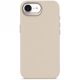 Decoded Silicone Backcover case with MagSafe for iPhone 16e - beige