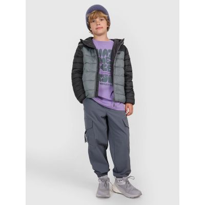 2. Boy's down jacket with synthetic filling 4F 4FJRAW25TDJAM0770-25S