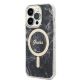 2. Set Guess GUBPP14LHMEACSK Case+ Charger iPhone 14 Pro 6.1" black/black hard case Marble MagSafe