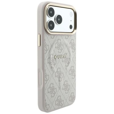4. Guess Embossed 4G Classic MagSafe Case for iPhone 17 Pro Max / 18 Pro Max - Pink
