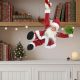 24. CHRISTMAS SANTA CLAUS PLAYING MOVING HANGING WITH CANDY LOLLIPOP 82CM MICA