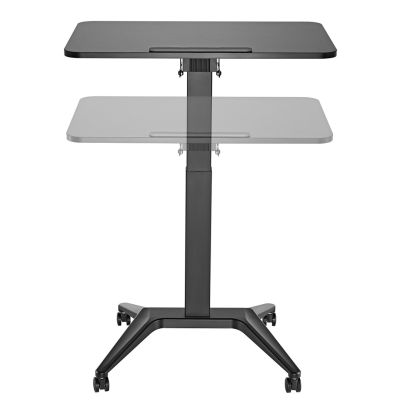 15. MACLEAN MOBILE DESK LAPTOP TABLE BLACK MC-453B