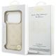 8. Guess Peony Hot Stamp Script MagSafe Case for iPhone 17 Pro - Beige