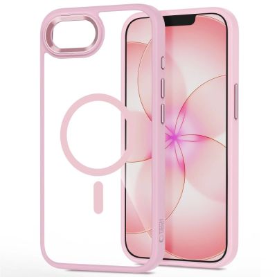 2. Tech-Protect Magmat MagSafe Case for iPhone 16e / 17e - Transparent Pink