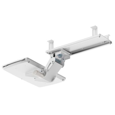 2. Maclean Under-Desk Keyboard Holder, Adjustable, Max. 5kg, White, MC-156 W