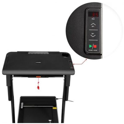 17. HMS LOOP12 MULTI Electric Treadmill with Desk 1-12 km/h, Black