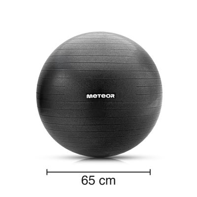 5. Meteor Fitness Ball 65 cm Black