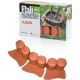 40. GARDEN PALISADE LAWN EDGE 302CM IPAL 6 TERRACOTTA